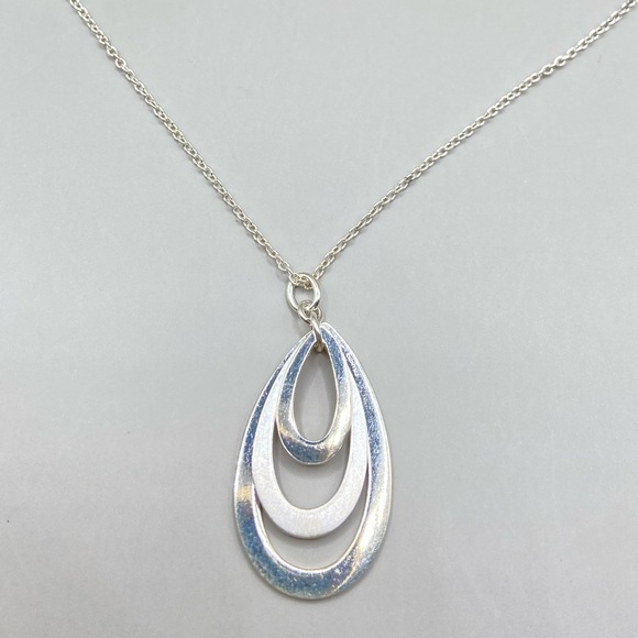 Boma Silver Teardrop Necklace - Picture 1 of 7